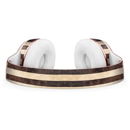 image-Antique Cocoa and Tan Vertical Stripes Full-Body Skin Kit for the