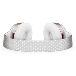 image-White Micro Polka Dots Over Gray Fabric Full-Body Skin Kit for the