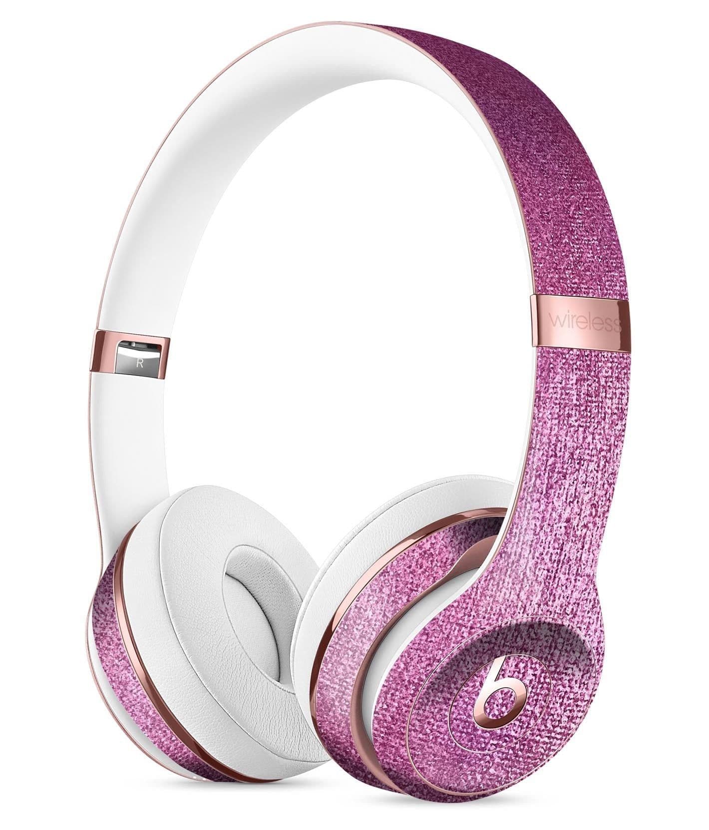 image-Shiny Pink Fabric Texture Full-Body Skin Kit for the Beats by Dre Solo