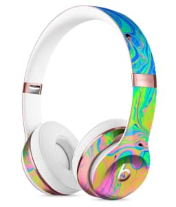 image-Neon Color Swirls Full-Body Skin Kit for the Beats by Dre Solo 3