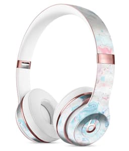 image-Marbleized Pink and Blue Blotch Full-Body Skin Kit for the Beats by
