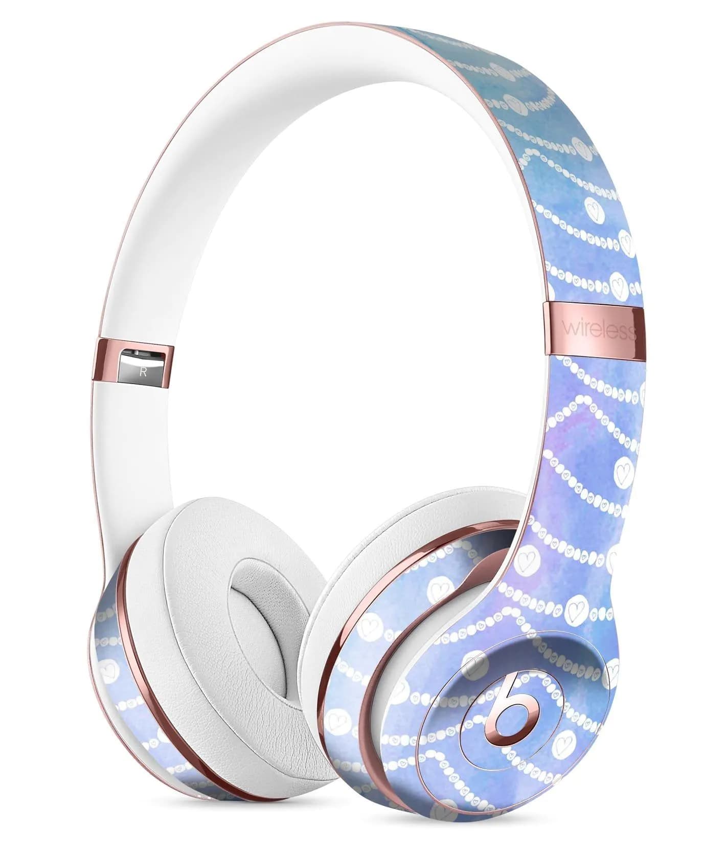 image-Blue and Purple Watercolor Waves Full-Body Skin Kit for the Beats by