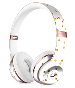 image-Scattered Golden Micro Polka Dots Full-Body Skin Kit for the Beats by