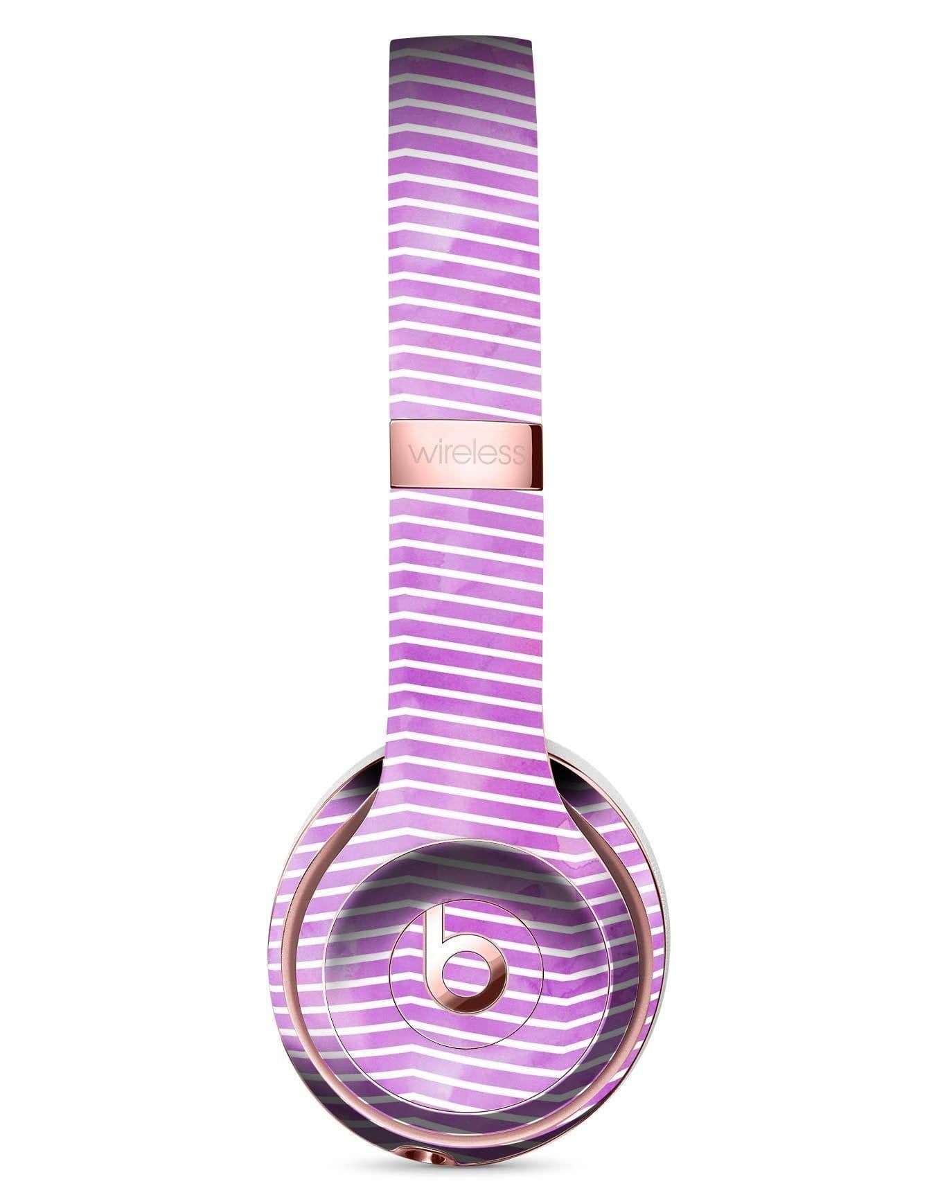 image-Clouded Purple Grunge Over White Chevron Full-Body Skin Kit for the