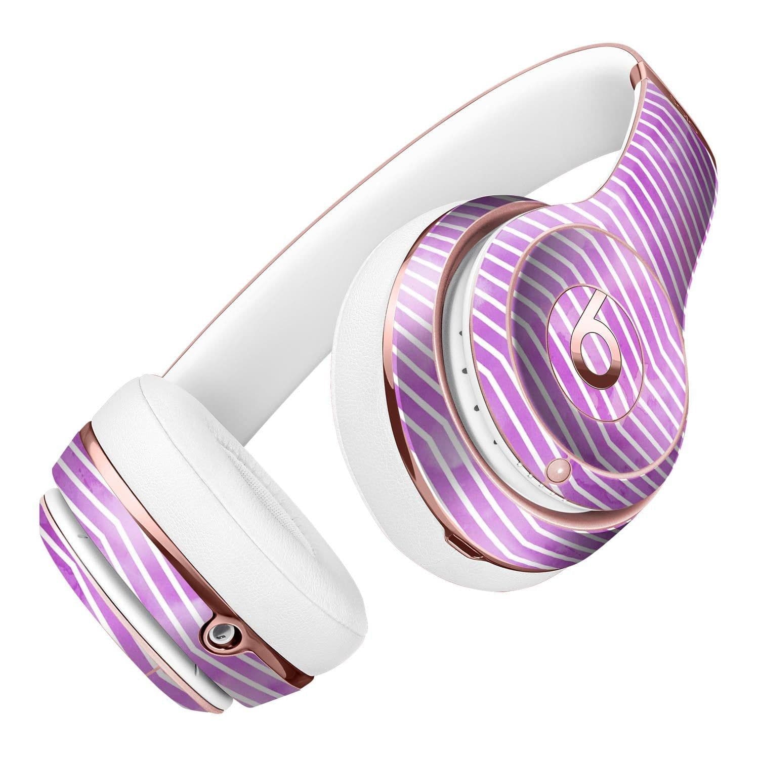 image-Clouded Purple Grunge Over White Chevron Full-Body Skin Kit for the