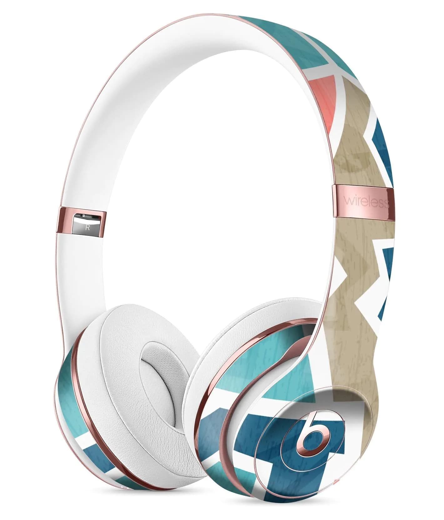 image-Blue, Pink, and Tan Sections Full-Body Skin Kit for the Beats by Dre