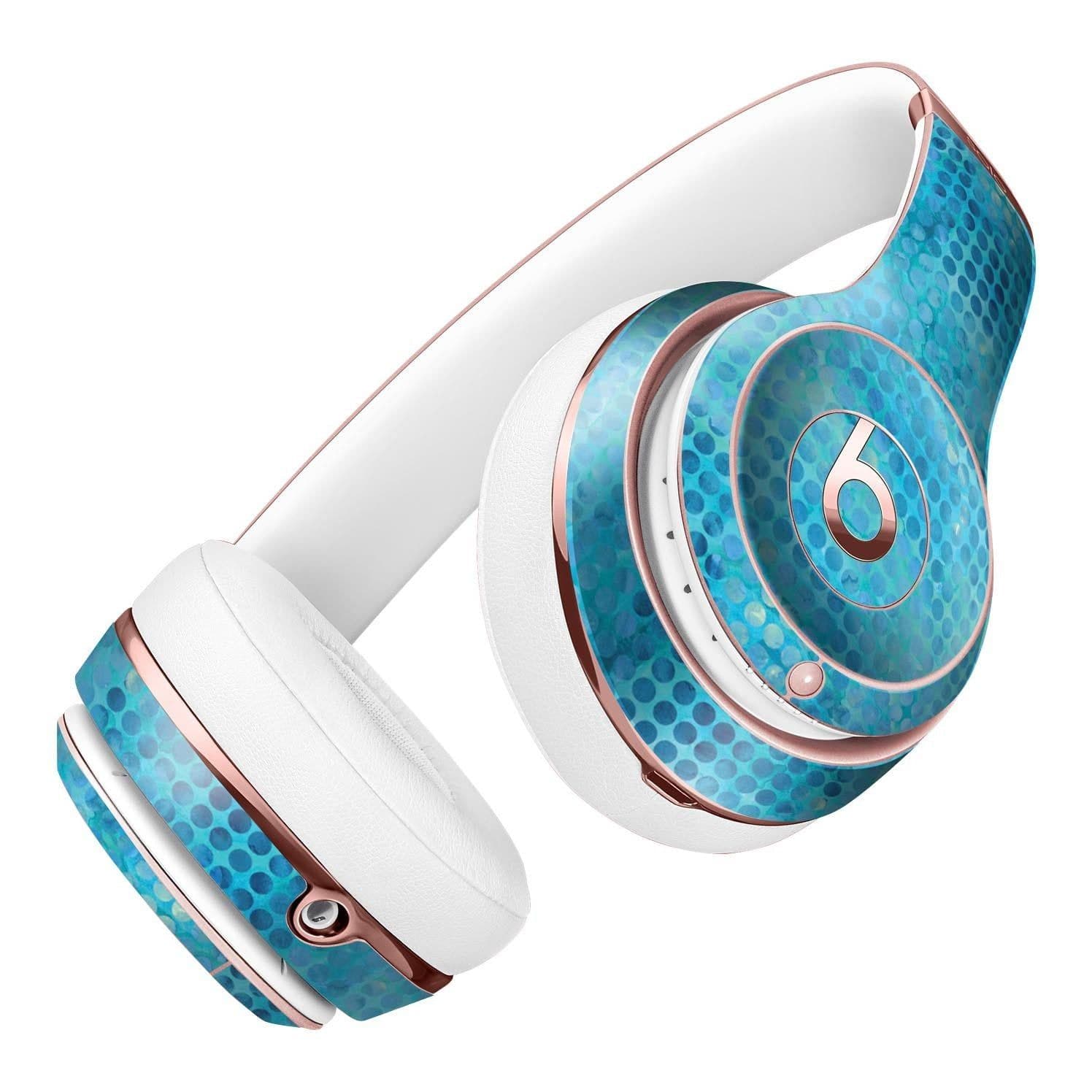 image-Blue Watercolor Polka Dots 2 Full-Body Skin Kit for the Beats by Dre