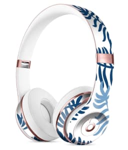 image-Whispy Leaves of Blue Full-Body Skin Kit for the Beats by Dre Solo 3