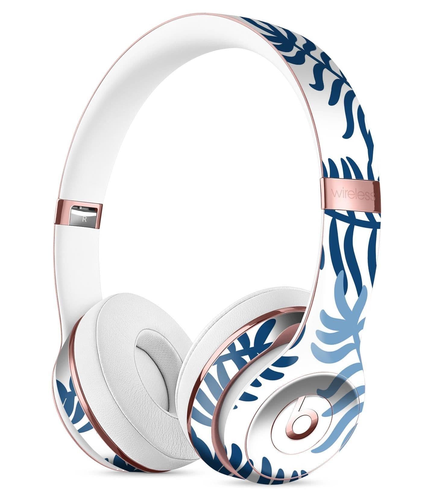 image-Whispy Leaves of Blue Full-Body Skin Kit for the Beats by Dre Solo 3