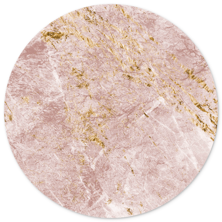 image-Wall circle marble pink - best value collection - 3 sizes