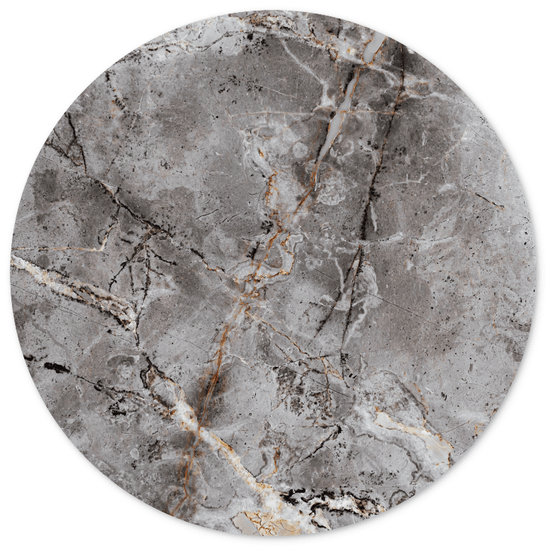 image-Wall circle marble gray - best value collection - 3 sizes