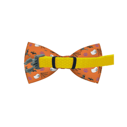 image-Halloween Orange Dog Bow Tie - Durable, 2" x 4"