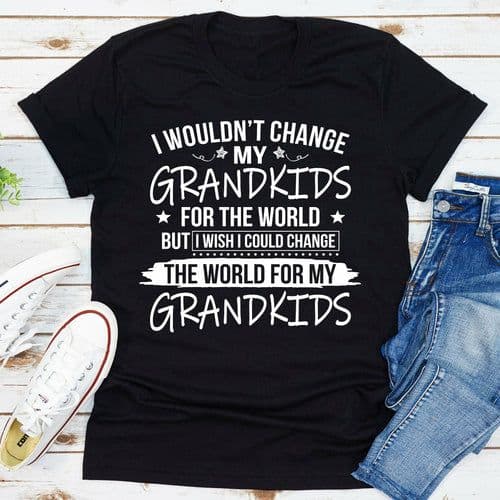 image-I Wouldn't Change My Grandkids For The World T-Shirt