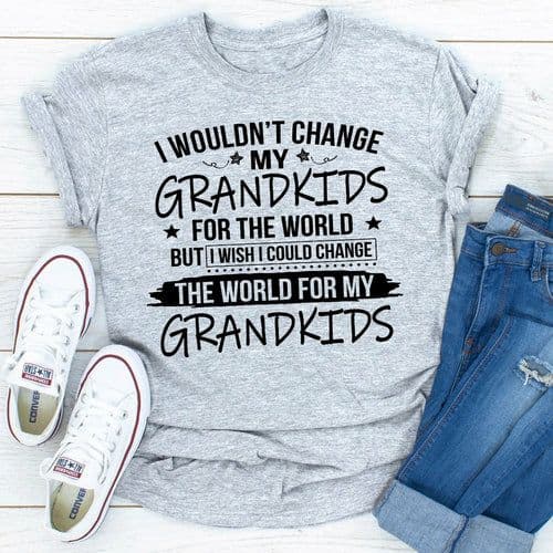 image-I Wouldn't Change My Grandkids For The World T-Shirt