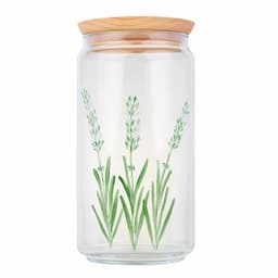 image-Le Lavande - Bocal en verre 1,5L peint à la main