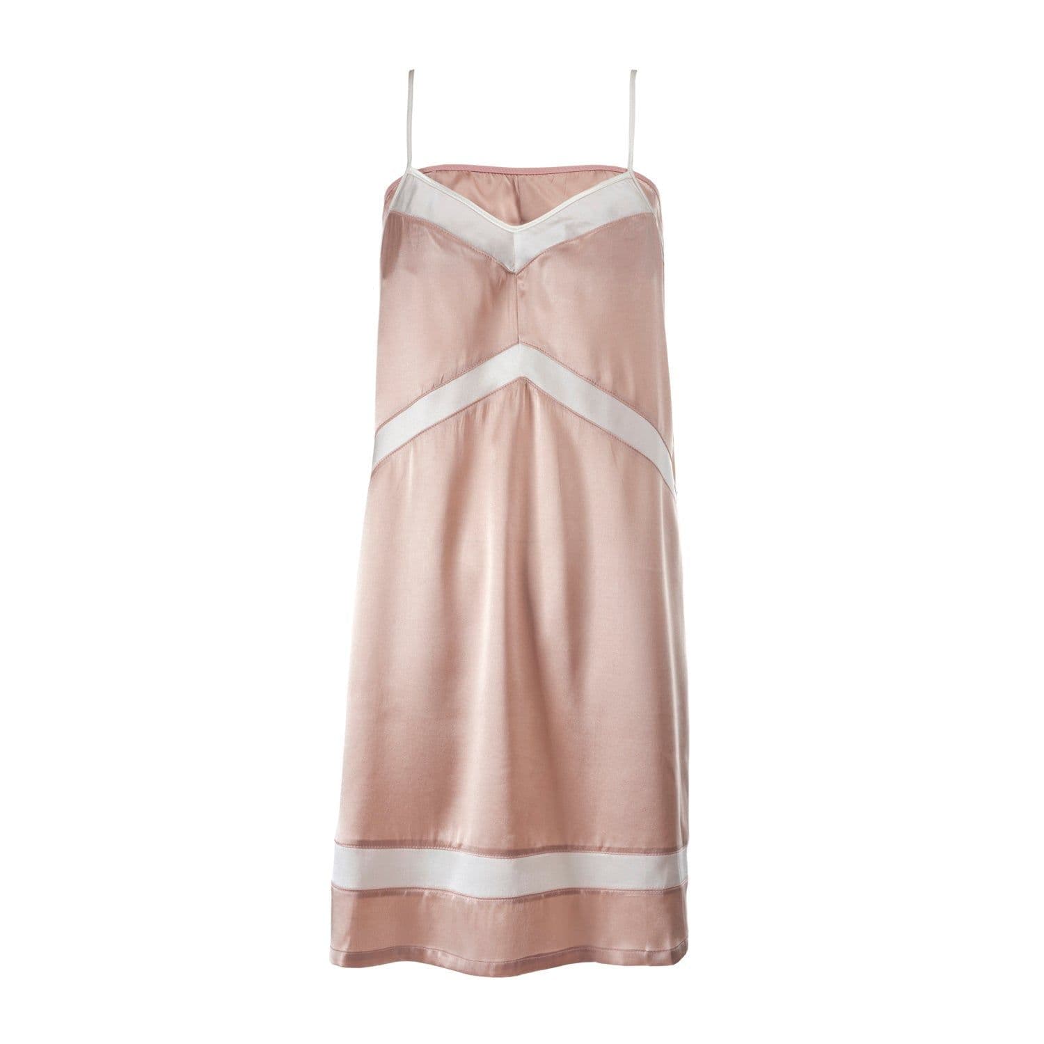 image-Organic Cotton & Silk Nightdress with built-in bra