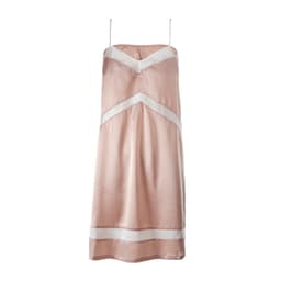 image-Organic Cotton & Silk Nightdress with built-in bra