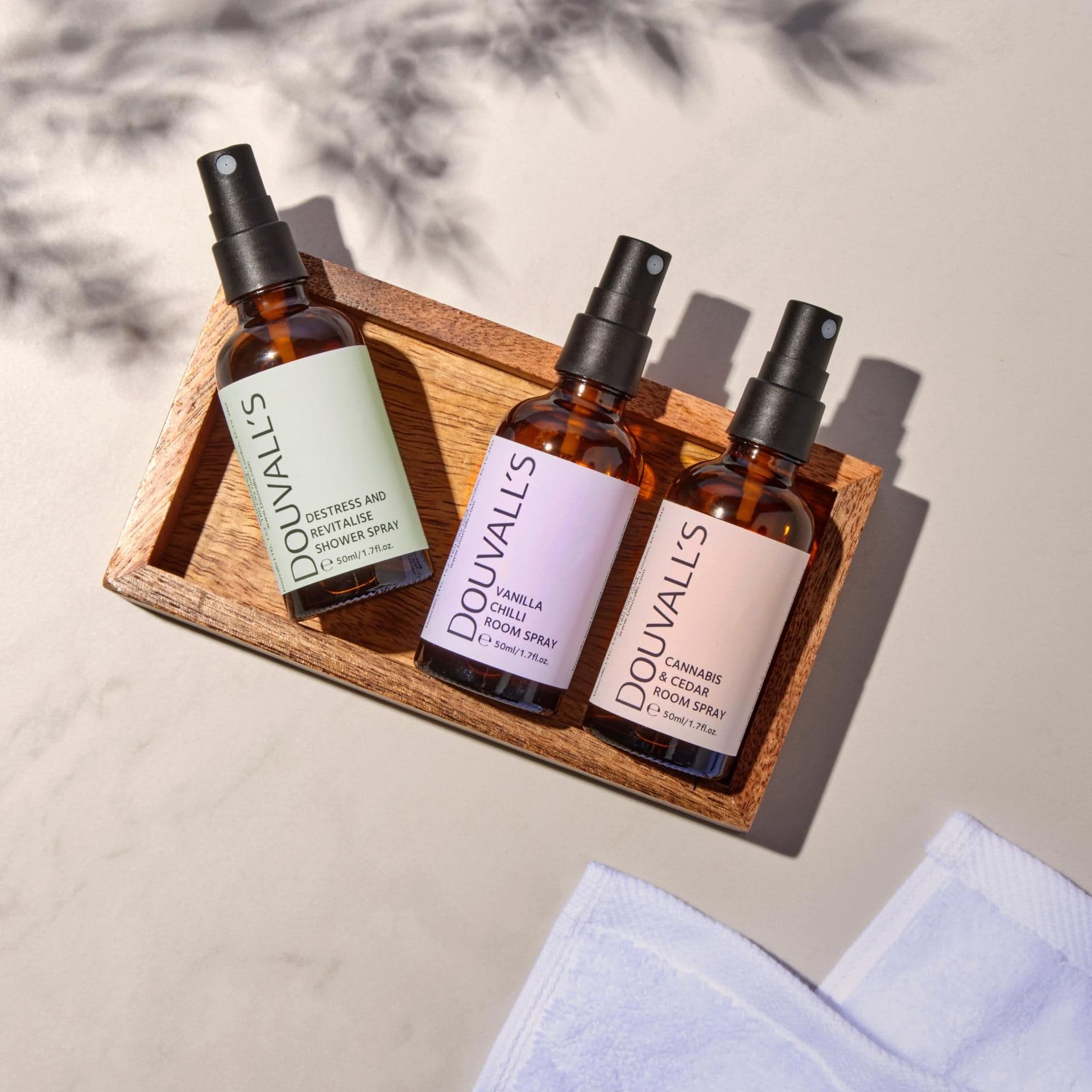 image-Destress and Revitalise Organic Natural Shower Spray 50ml | Uplifting Citrus Scent for a Spa-Like Shower Experience