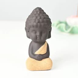 image-Statue en céramique "Moine de la Contemplation"