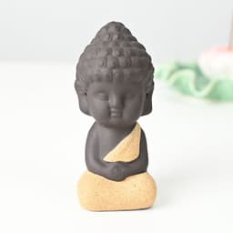 image-Statue en céramique "Moine de la Contemplation"