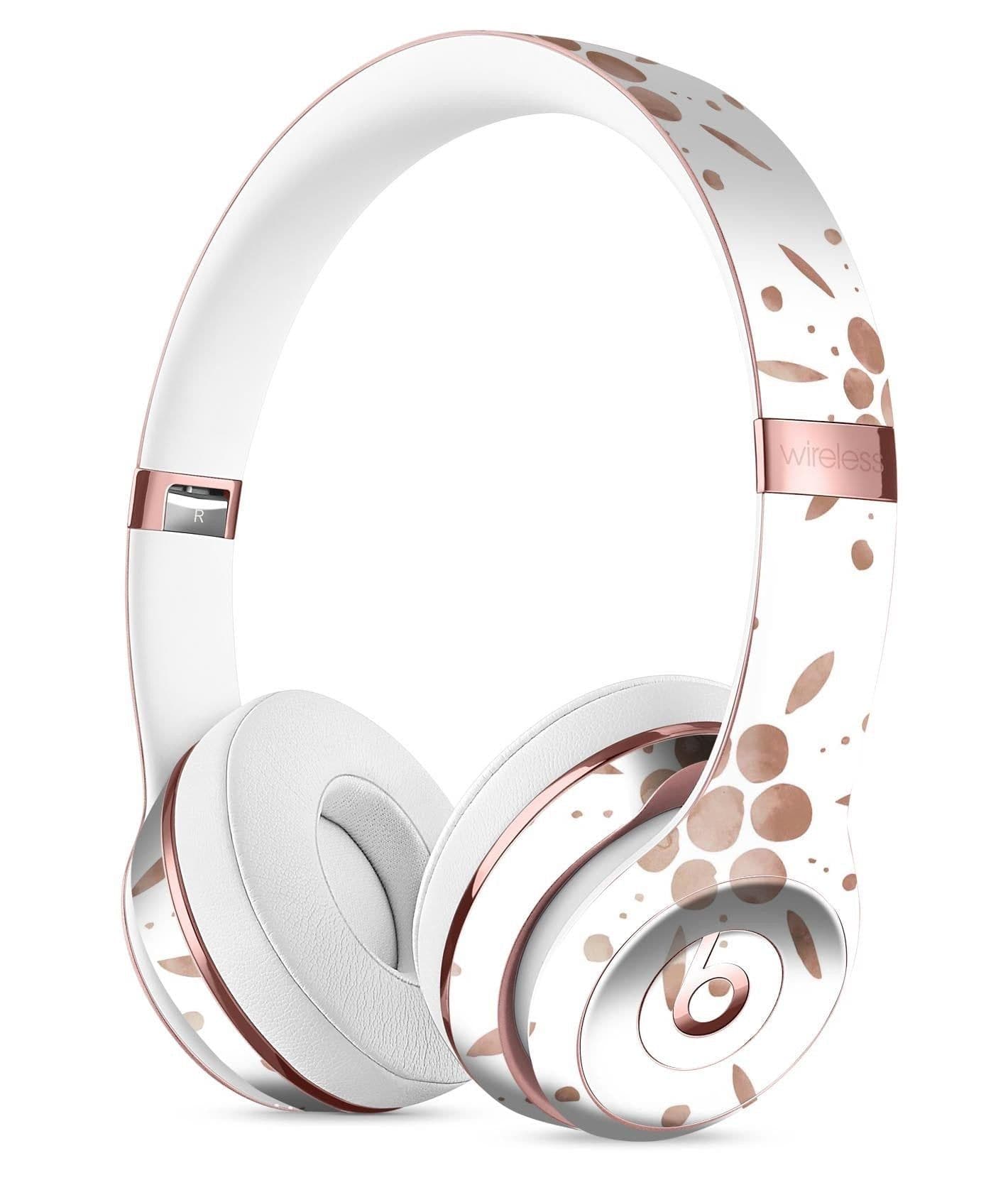 image-Brown Watercolor Flowers V1 Full-Body Skin Kit for the Beats by Dre