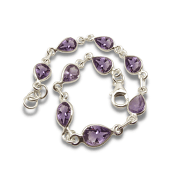 image-Bracelet "Vénus" en Améthyste et Argent 925