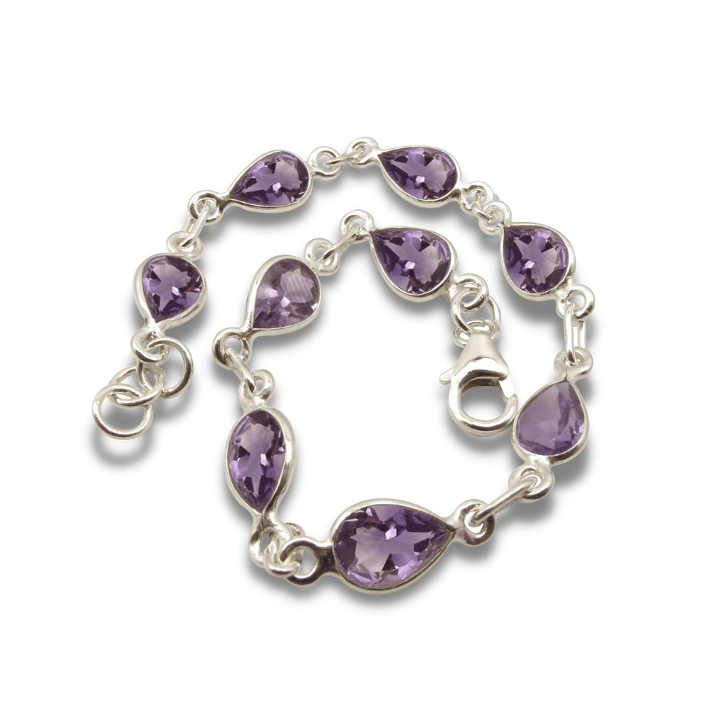 image-Bracelet "Vénus" en Améthyste et Argent 925