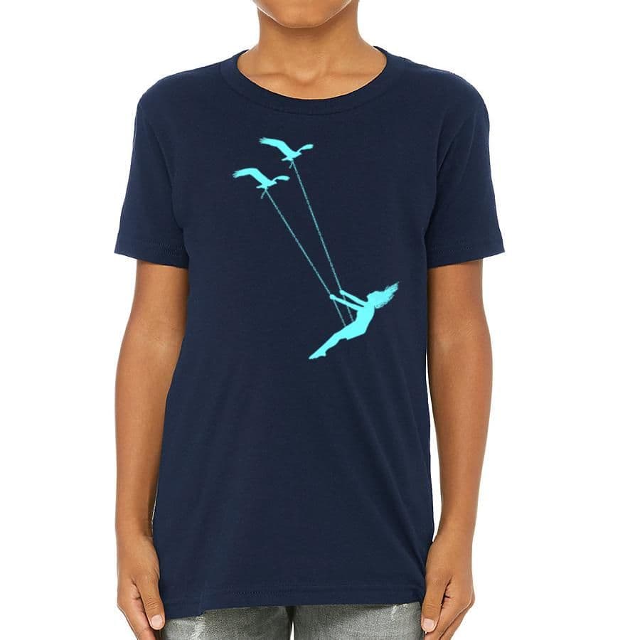 image-Flying Bird Swing Tee - Kids - Eco-Friendly Ink - US Made