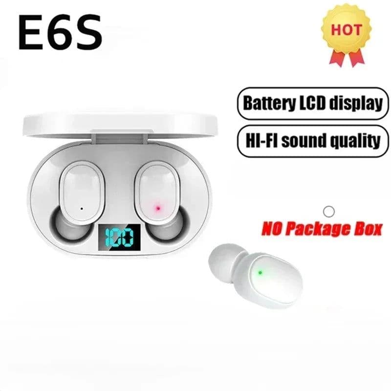 image-E6S Wireless Bluetooth Earphones TWS Bluetooth Headset Wireless Earbuds Noise Cancelling Earphones with Microphone Headphones
