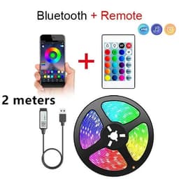 image-Bluetooth LED Strip Lights Smart SMD 5050 APP Remote Control Flexible Ribbon Diode Lamp Tape TV Backlights Game Room Home Decor