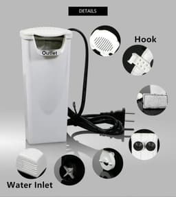 image-3W 200L/H Waterfall Aquarium Filter Pump Turtle Fish Tank Low Water Level Filter Oxygen Pump Fish Turtle Reptile Supply 110-240V