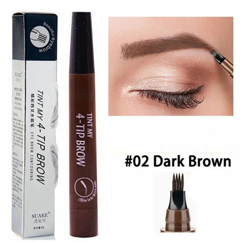 image-4 Point Eyebrow Pencil Maquillajes Para Mujer Waterproof Liquid Eyebrow Pen Makeup Long Lasting Cosmetic Microblade Brow Pencil