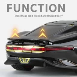 image-1:32 Mercedes Benz AMG Vision GT Supercar Alloy Diecast Car Model Sound & Light Children's Toys Birthday Gifts For Little Boy