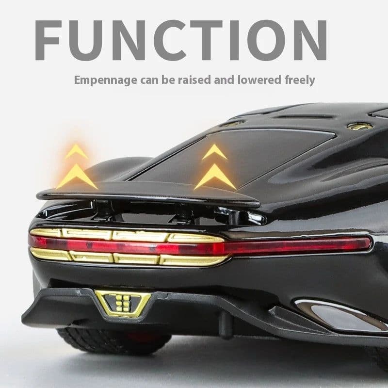 image-1:32 Mercedes Benz AMG Vision GT Supercar Alloy Diecast Car Model Sound & Light Children's Toys Birthday Gifts For Little Boy