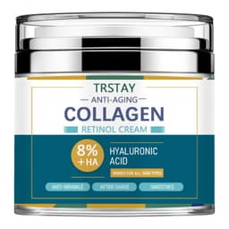 image-Mens Face Cream Moisturizer with 8% Hyaluronic Acid Collagen,one or two pumps is enough to dab on cheeks,forehead,and chin and g