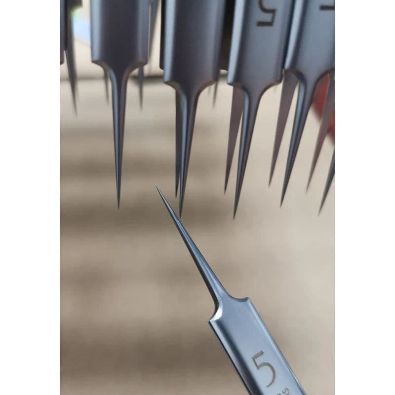 image-German Ultra-fine No. 5 Cell Pimples Blackhead Clip Tweezers Beauty Salon Special Scraping & Closing Artifact Acne Needle Tool
