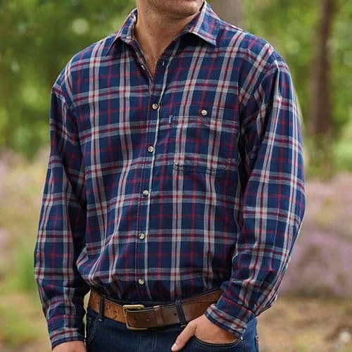 image-Mens Champion Country Fleece Lined Check Shirt