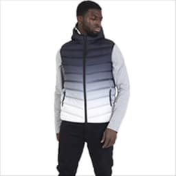image-Mens Brave Soul BlackBurn Gradient Gilet
