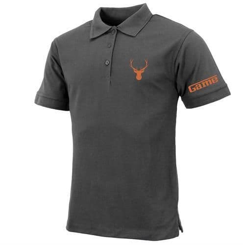 image-Mens Premium Polo Shirt with Stag & Game Logo Printing