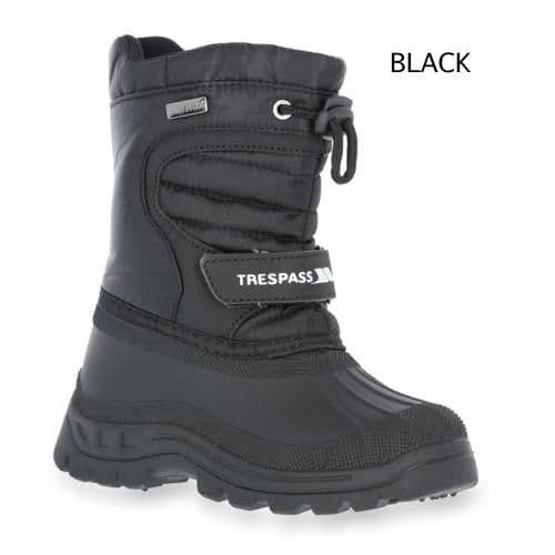 image-Kids Trespass DODO Fleece Lined Water Resistant Snow Boot