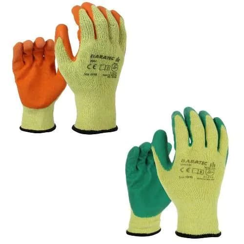 image-12 x Baratec Protective Latex Gripper Glove - Wet & Dry Conditions