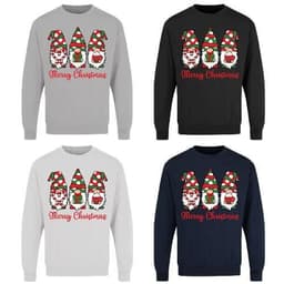 image-Adults XmasPrinted Sweatshirt - Merry Christmas