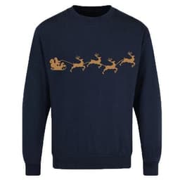 image-Adults Xmas Printed Sweatshirt Santa Reindeer
