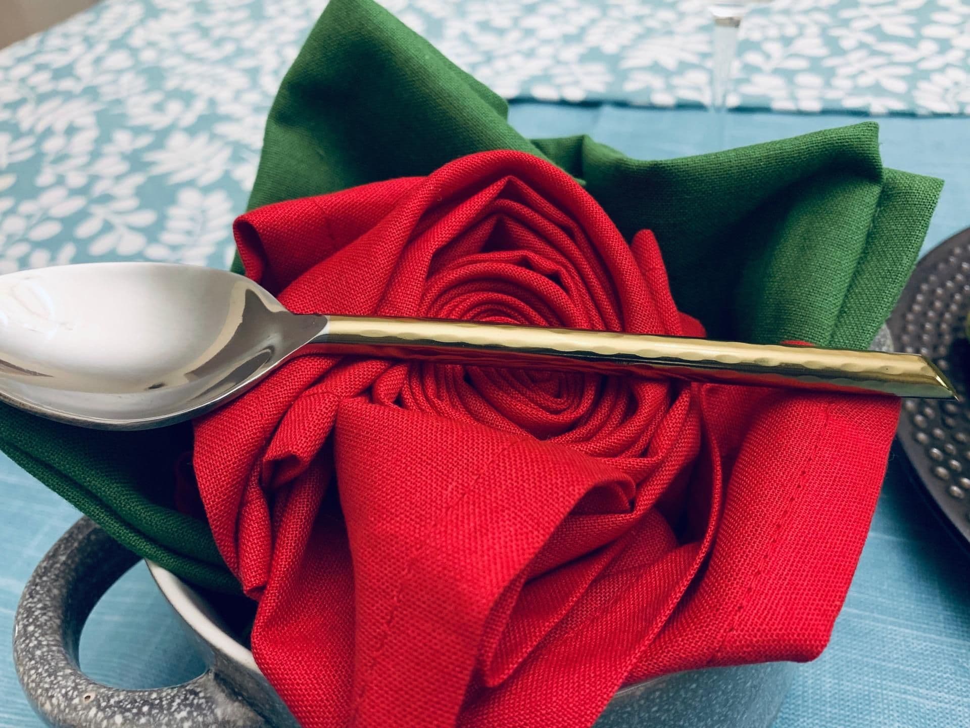 image-Vibhsa Golden Silverware Tablespoons Set of 6