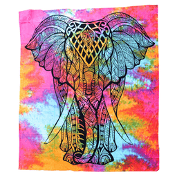 image-Tenture murale en coton "Beauté de l'Éléphant"