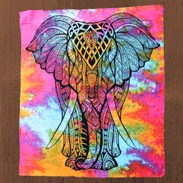 image-Tenture murale en coton "Beauté de l'Éléphant"