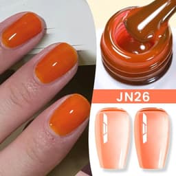 image-BORN PRETTY Milky White Jelly Nude Gel Nail Polish 10ml White Translucent Soak Off Gel Vernis Semi Permanent Need UV Light Cure