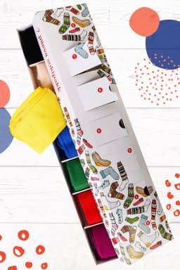 image-TAUNO gift box containing 7 pairs of viscose socks