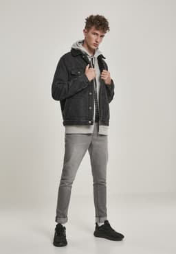 image-Sherpa Lined Jeans Jacket - Black Wash