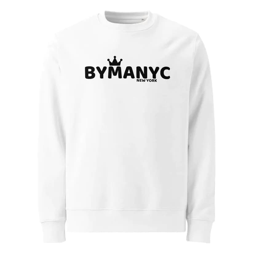 image-BYMANYC ® New York Unisex Organic Sweatshirt - LOVE MANHATTAN